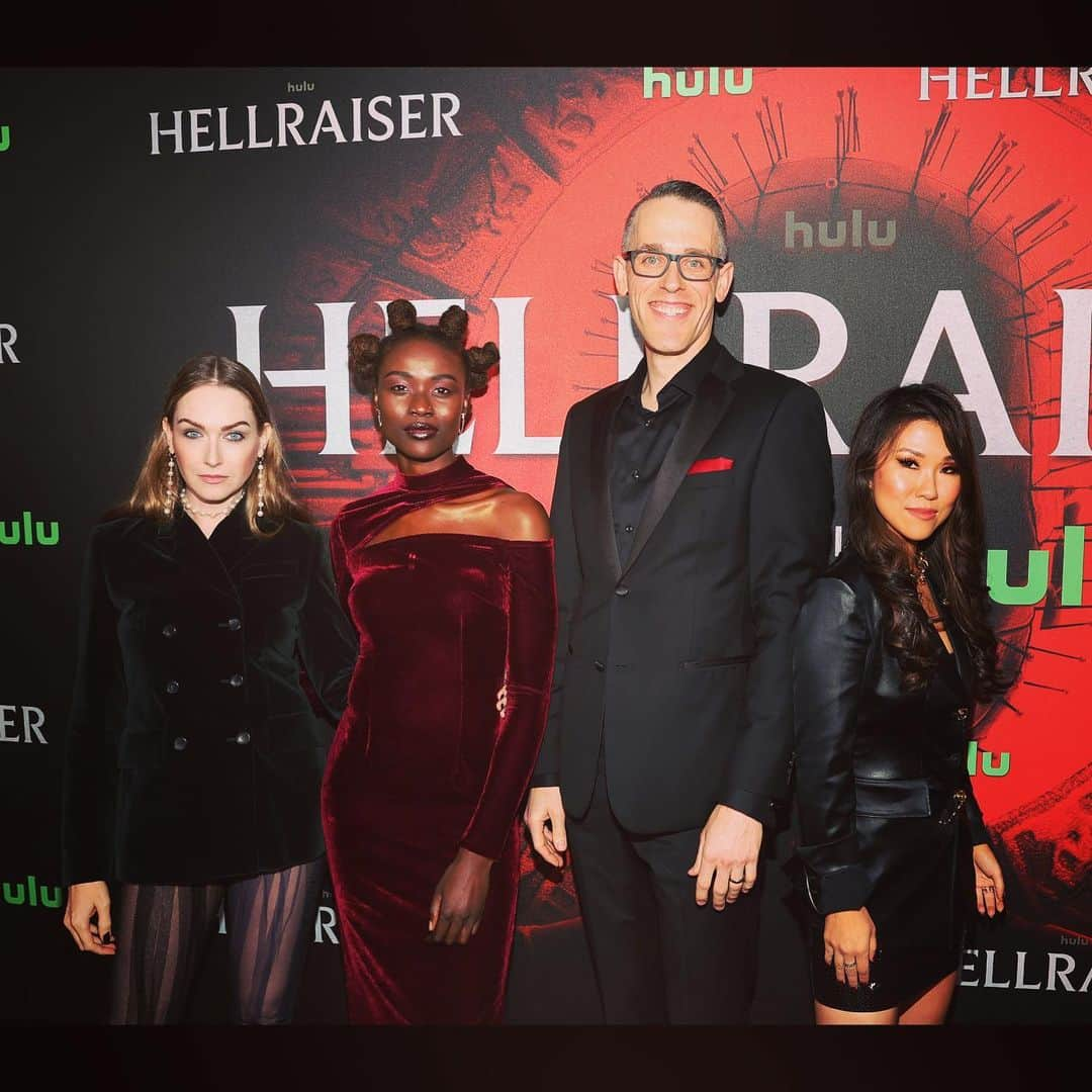 ジェイミー・クレイトンさんのインスタグラム写真 - (ジェイミー・クレイトンInstagram)「⛓Thank you @beyondfest⛓ #Hellraiser on @hulu  Styling: @andrewgelwicks  Look: @christopherkane  Pearls: @presley.oldham」10月6日 22時30分 - msjamieclayton