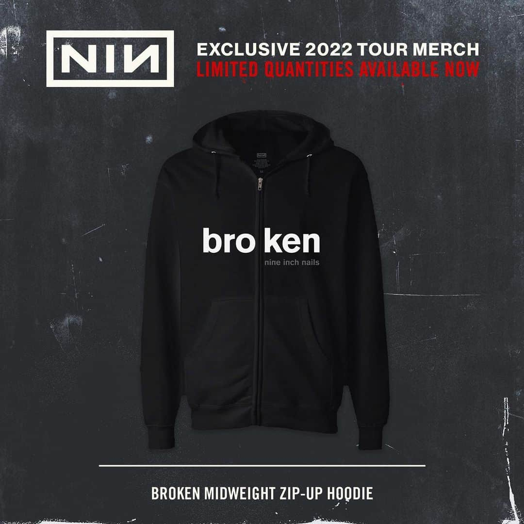 ナイン・インチ・ネイルズのインスタグラム：「Exclusive new designs introduced during Nine Inch Nails’ U.S. and European 2022 tour are available in limited quantities for the first time in the store. Official store link in bio.」