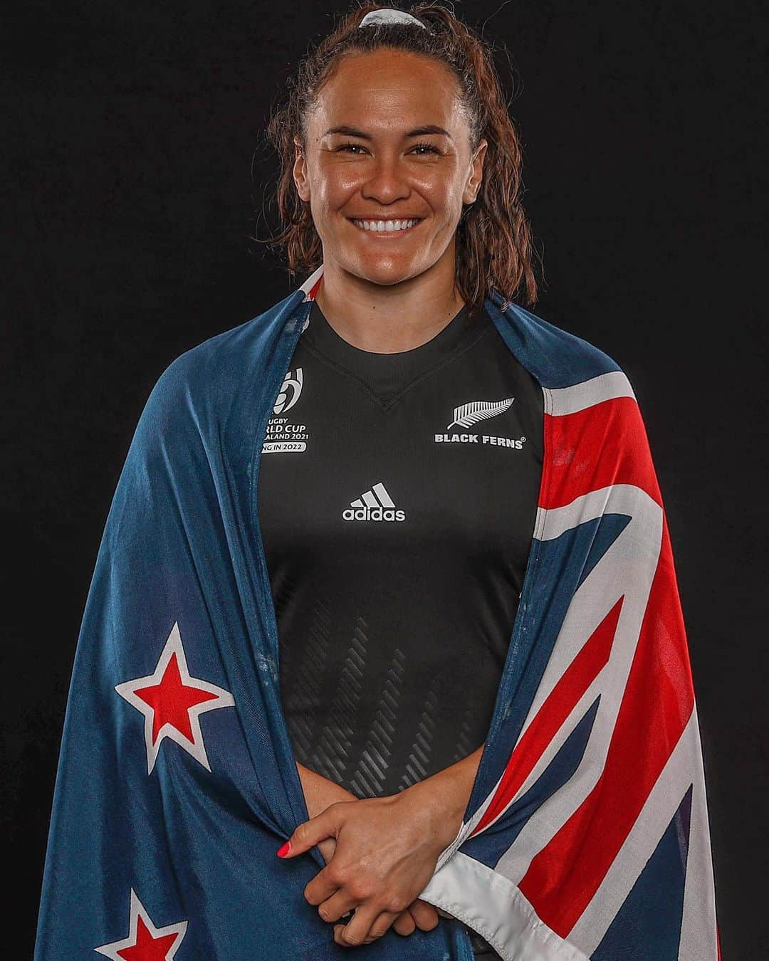 ポーシャ・ウッドマンのインスタグラム：「At the start of this year there were so many things we had to get to through to get to this point.   Getting back onto the the Sevens World Series, playing our Commonwealth Games and our Sevens World Cup.  Now we are within hours of playing our first game at the Rugby World Cup here in Aotearoa.   #likeablackfern  #RWC2021」