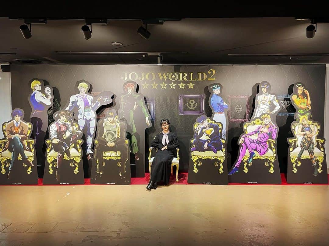 松澤千晶のインスタグラム：「天国に行きたいか… ジョジョワールドでは、こんなことができます。  開催状況 ■池袋：10/10(月)まで ■新潟：10/10(月)まで ■札幌：10/19(木)から ■広島：10/19(木)から  #ジョジョの奇妙な冒険  #jojosbizarreadventure  #jojo_world」