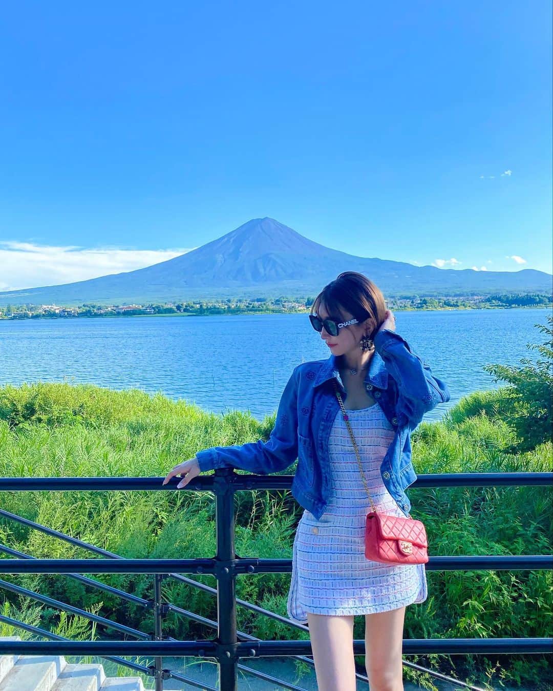JUNKO（飯田順子）のインスタグラム：「いつかの  富士山🗻綺麗🍀 ・」