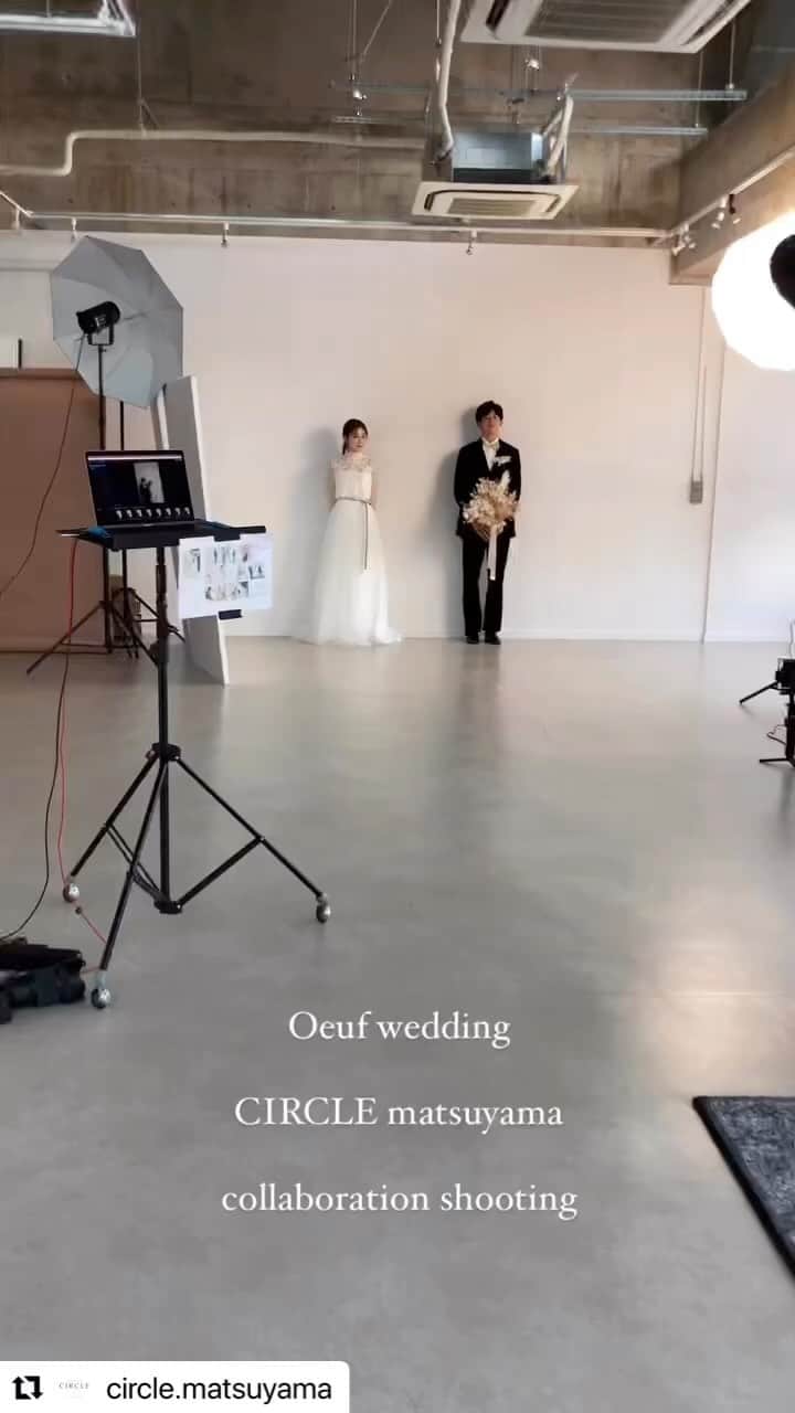 田澤友子のインスタグラム：「#Repost @circle.matsuyama with @use.repost ・・・ dress coordinate hairmake flower @oeufwedding  @tomo_tazawa   photo @masami__nakamura   movie @shinjo_circle   @circle.matsuyama」