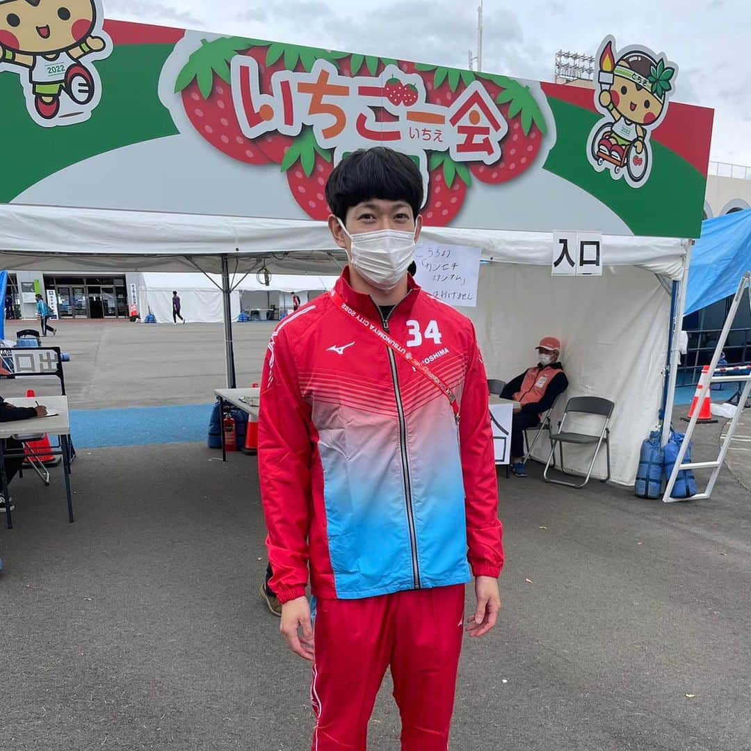 高山峻野のインスタグラム：「とちぎ国体 +0.5m13.45①  今シーズンあと一戦頑張ります！ 応援ありがとうございました！！  #110mh」