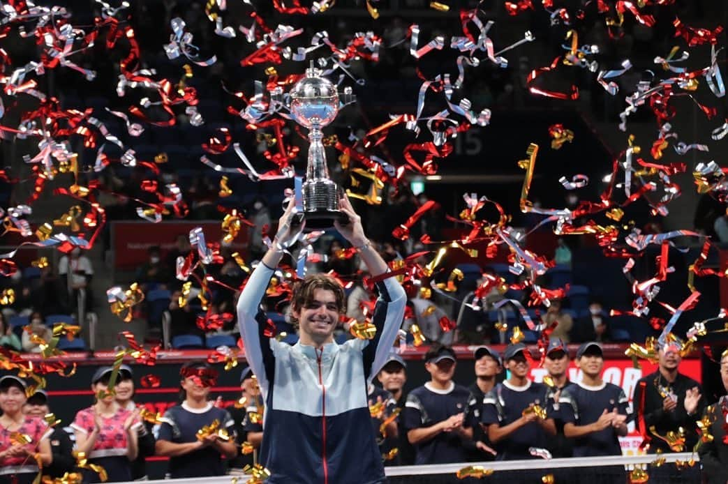 Rakuten Japan Openさんのインスタグラム写真 - (Rakuten Japan OpenInstagram)「✨🏆Singles Champion🏆💋 🙌Congratulations🙌  @taylor_fritz   #rakutenopen  #rakutenopen2022 #楽天オープン #楽天オープン2022 #atptour  #tennis🎾 #japan」10月9日 19時24分 - kinoshitagroupjapanopen