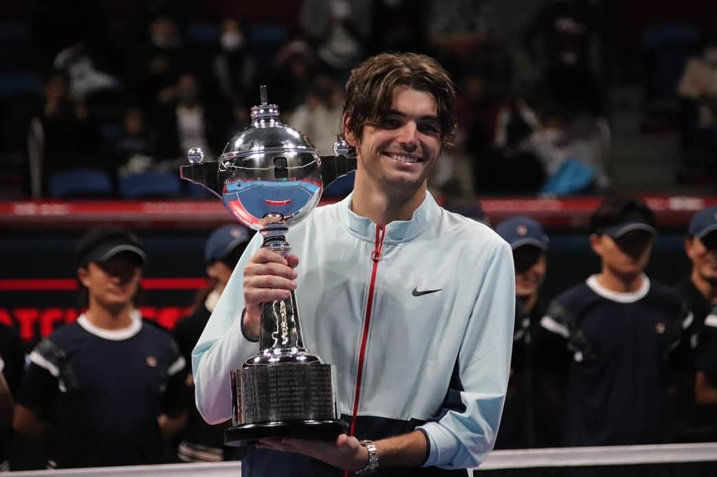 Rakuten Japan Openさんのインスタグラム写真 - (Rakuten Japan OpenInstagram)「✨🏆Singles Champion🏆💋 🙌Congratulations🙌  @taylor_fritz   #rakutenopen  #rakutenopen2022 #楽天オープン #楽天オープン2022 #atptour  #tennis🎾 #japan」10月9日 19時24分 - kinoshitagroupjapanopen