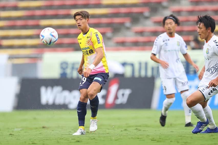 藤川虎太朗のインスタグラム：「また次節に向けて準備していきます。 大雨の中応援ありがとうございました！」