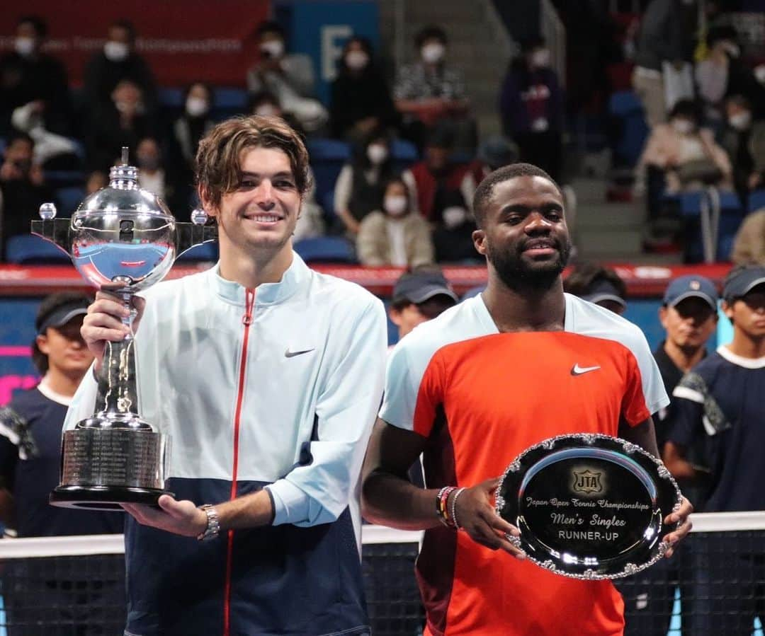 Rakuten Japan Openさんのインスタグラム写真 - (Rakuten Japan OpenInstagram)「Special rivals and friends🤝🫶🔥❤️  @taylor_fritz  @bigfoe1998   #rakutenopen2022 #rakutenopen #楽天オープン2022 #楽天オープン #atptour  #tennis🎾」10月9日 19時37分 - kinoshitagroupjapanopen