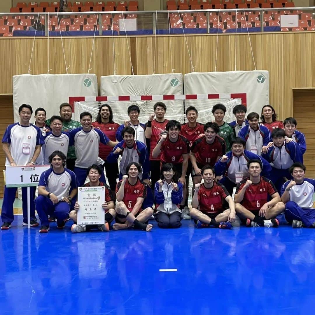小澤広太のインスタグラム：「. とちぎ国体優勝 . 沢山の応援ありがとうございました！ . #大崎電気  #osakiosol  #ハンドボール」