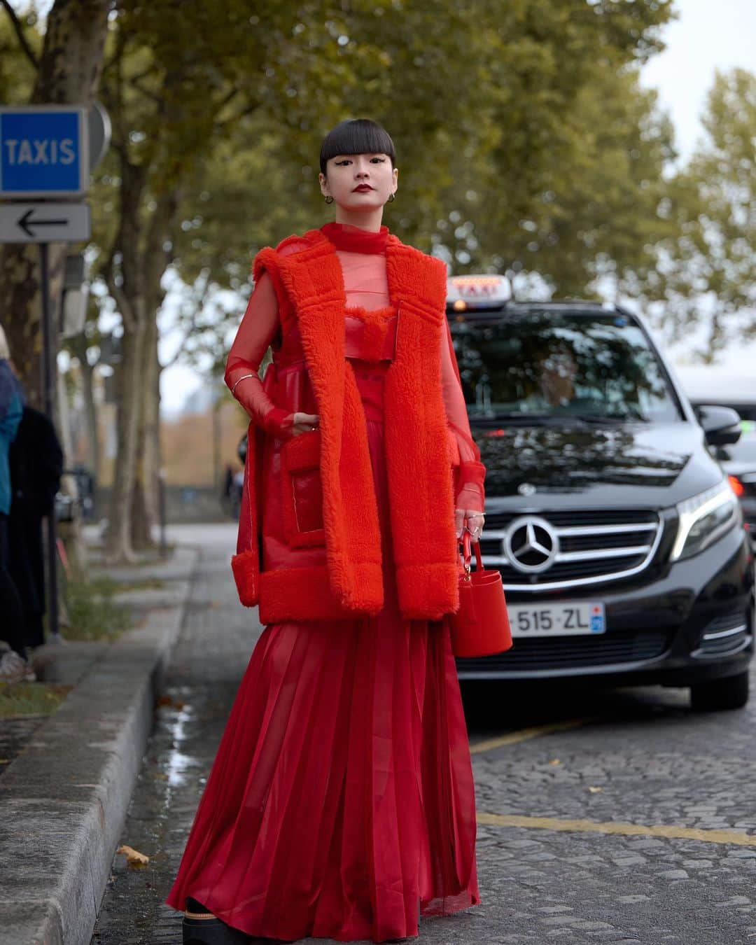 秋元梢さんのインスタグラム写真 - (秋元梢Instagram)「❤️sacai❤️ #sacai #pfw」10月10日 19時29分 - akimoto_kozue