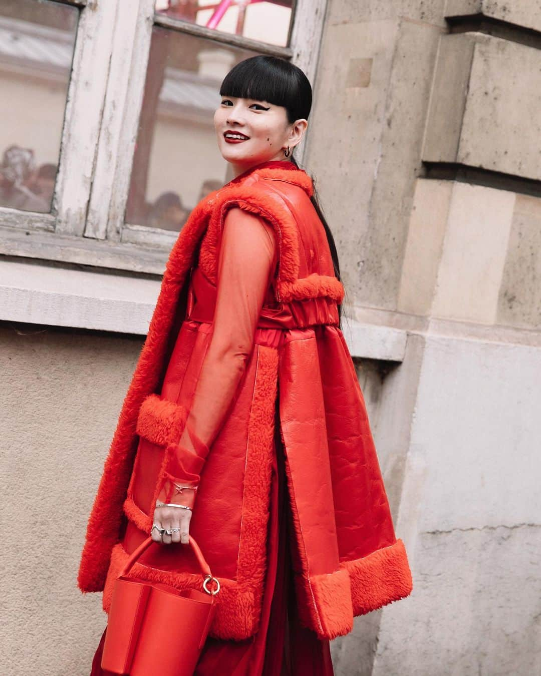 秋元梢さんのインスタグラム写真 - (秋元梢Instagram)「❤️sacai❤️ #sacai #pfw」10月10日 19時29分 - akimoto_kozue