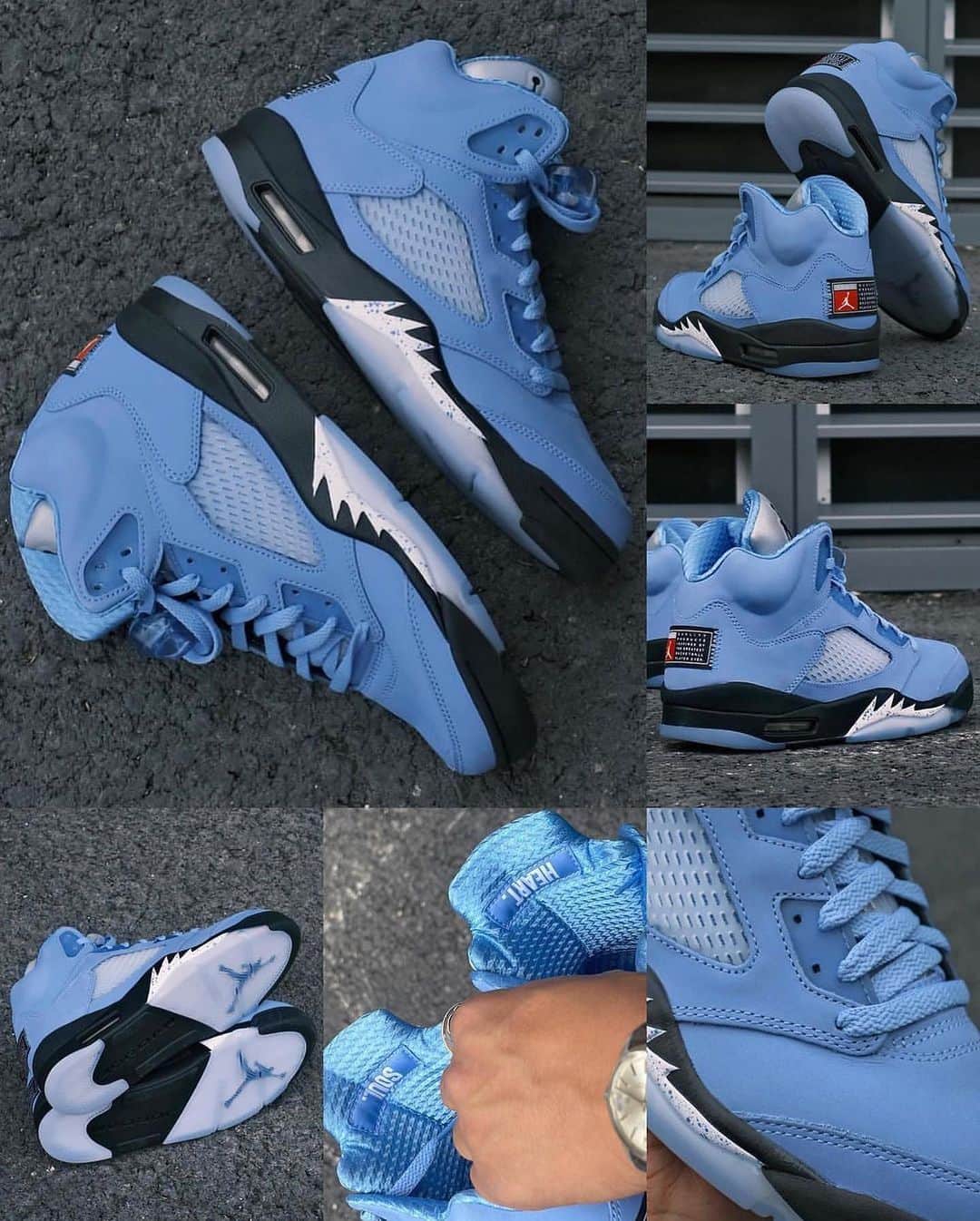 Sneakgalleryのインスタグラム：「The #UNC Jordan 5 SE detailed look! ❄️Dropping on March 4th, 2023. COP or PASS?」