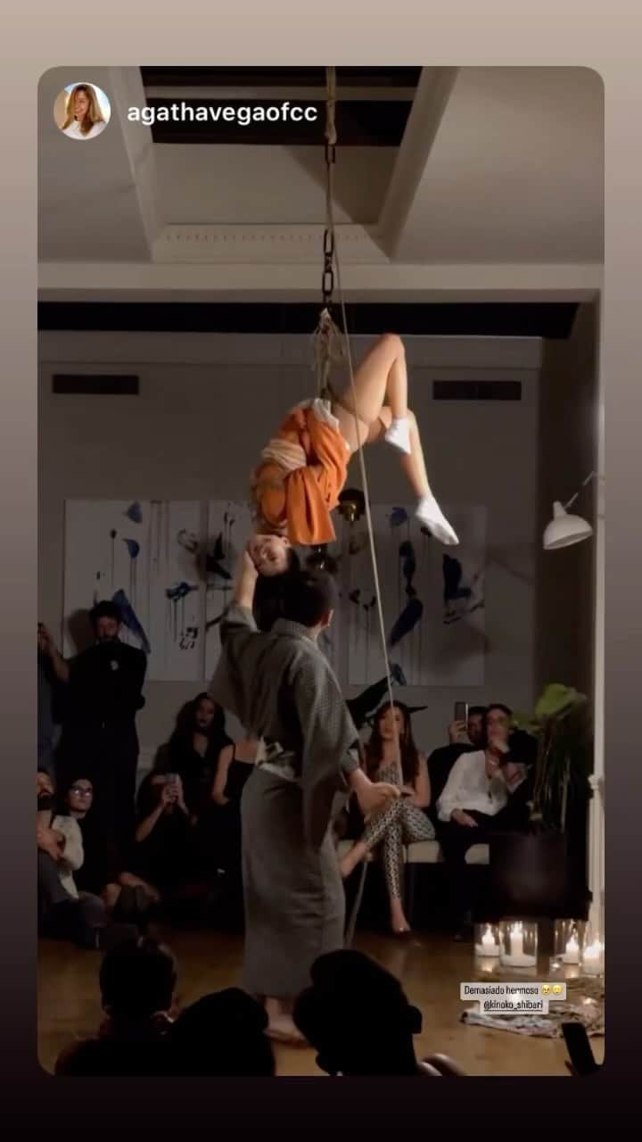 Hajime Kinokoのインスタグラム：「My shibari performance in Florence and Milano. It was super amazing night. Model @hua.borderline and @amai_amara  Special thanks @123avalon @marie.sauvage @fede.kiri.mi  #florence #milano #hajimekinoko #shibariperformance #japaneseshibari #art #contemporaryart #modernart #fashion #amazingnight」