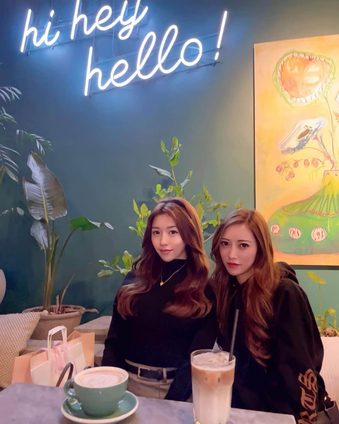 橘鏡花のインスタグラム：「안녕🇰🇷❤︎  #안녕#hiheyhello #hiheyhellocoffee」