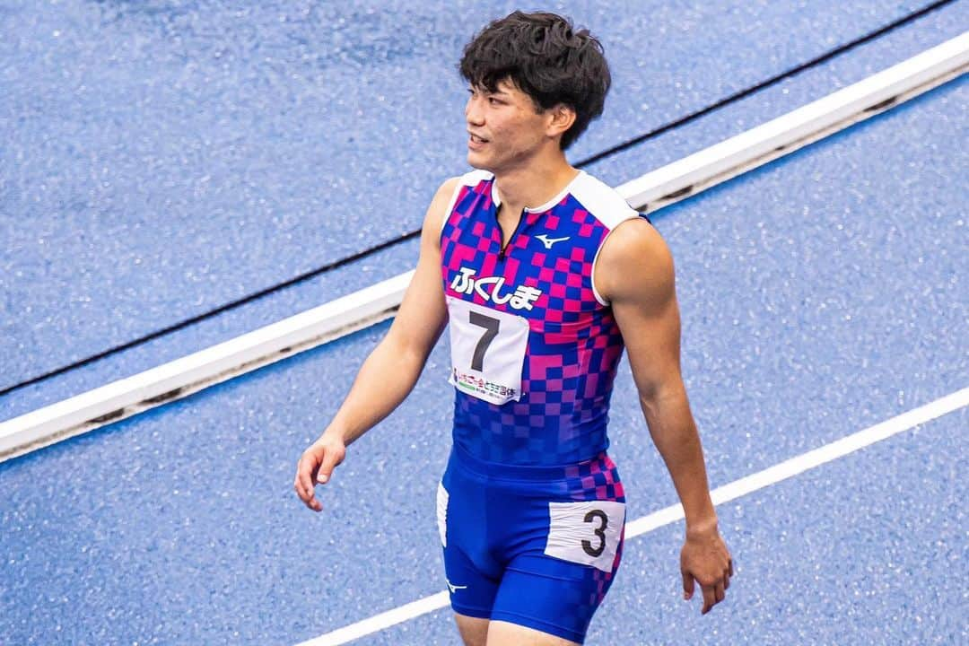 山内大夢のインスタグラム：「・ 栃木国体 400mH 9位  日本選手権で予選落ちしてから国体の決勝までなんとか這い上がって来ましたが1点も取ることが出来ずに終わりました。  去年とのギャップがものすごく苦しいですが、早く突き抜けて、またトップで勝負出来るように頑張ります。  マイルは松本さんにバトンパスでものすごく引っ張ってもらいました。笑 少年の子達と走れたのも楽しかったです。  また来年リベンジしに戻ってきます。  写真 @chibeeeev さん いつもありがとうございます！！  #栃木国体2022」