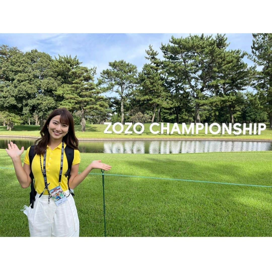 安藤萌々さんのインスタグラム写真 - (安藤萌々Instagram)「明日開幕するZOZOチャンピオンシップ！⛳️  約1年ぶりに、松山英樹選手を取材させて頂きました✨  練習ラウンドも見させて頂き、とっても嬉しかったです😌今日放送予定です！  そして、今日から始まったプロ野球クライマックスシリーズ、ファイナルステージ。松坂大輔さんの解説でたっぷりお伝えします！💗 そして、Ｊリーグ優勝が決まるかもしれない今日！⚽️熱くお伝えします！  ⭐️放送後追記⭐️ 放送では伝えきれなかった注目ホールを、より詳しく紹介します👇🏻松山選手に攻め方を伺いました！  ☆過去のラウンドで1番バーディーを奪っている6番パー５について(19年：〇―〇〇／21年：〇―〇◎) →練ランでは池に入れたショットもあったそうで、イーグルを取ったことがあっても難しいホールと仰っていました。ティーショットはフェードボールで、しっかり池を越える距離を出すことが重要！池以外に左林も気を付けないといけない。とのこと。 みなさん、ティーショットに注目です👀 （ティーショットの落ち所で待機していても、全くティーグラが見えないほどの右ドッグ。え！？ここまで飛んでくるの！？とプロの飛距離を体感出来ます)  ☆注意が必要なのが17番パー４ (19年：△―――／21年：〇△―△) →ティーショットはフェアウェイの左半分狙い。左が林、フェアウェイは右傾斜でラフに溢れやすいので、狙う幅が狭い！！グリーンが大きく、乗せる位置を間違えるとスリーパットも普通にしてしまうので難しい。1打目も2打目も精度が必要なホールということです！😖 (6番よりは緩やかに感じる左ドッグ。フェアウェイの傾斜、大きなグリーンも気になりますが、グリーン手前のバンカーもあごが高くて恐ろしい😫松山選手も練習ラウンドでは手前バンカーから細かく距離感を確認していらっしゃいました。大きく四方から傾斜がある17番グリーン。繊細なショットがキーとなりそうです)  もちろん全ホール見逃せませんが、 是非この2ホールを注目してみてください！  #松山英樹 選手  #PGA #ゴルフ #ゴルフ好きな人と繋がりたい #男子プロ #ZOZOチャンピオンシップ  #プロ野球 #クライマックスシリーズ #オリックス #ヤクルト #ソフトバンク #阪神   松山選手意識で黄色白」10月12日 18時18分 - momo_ando_ex