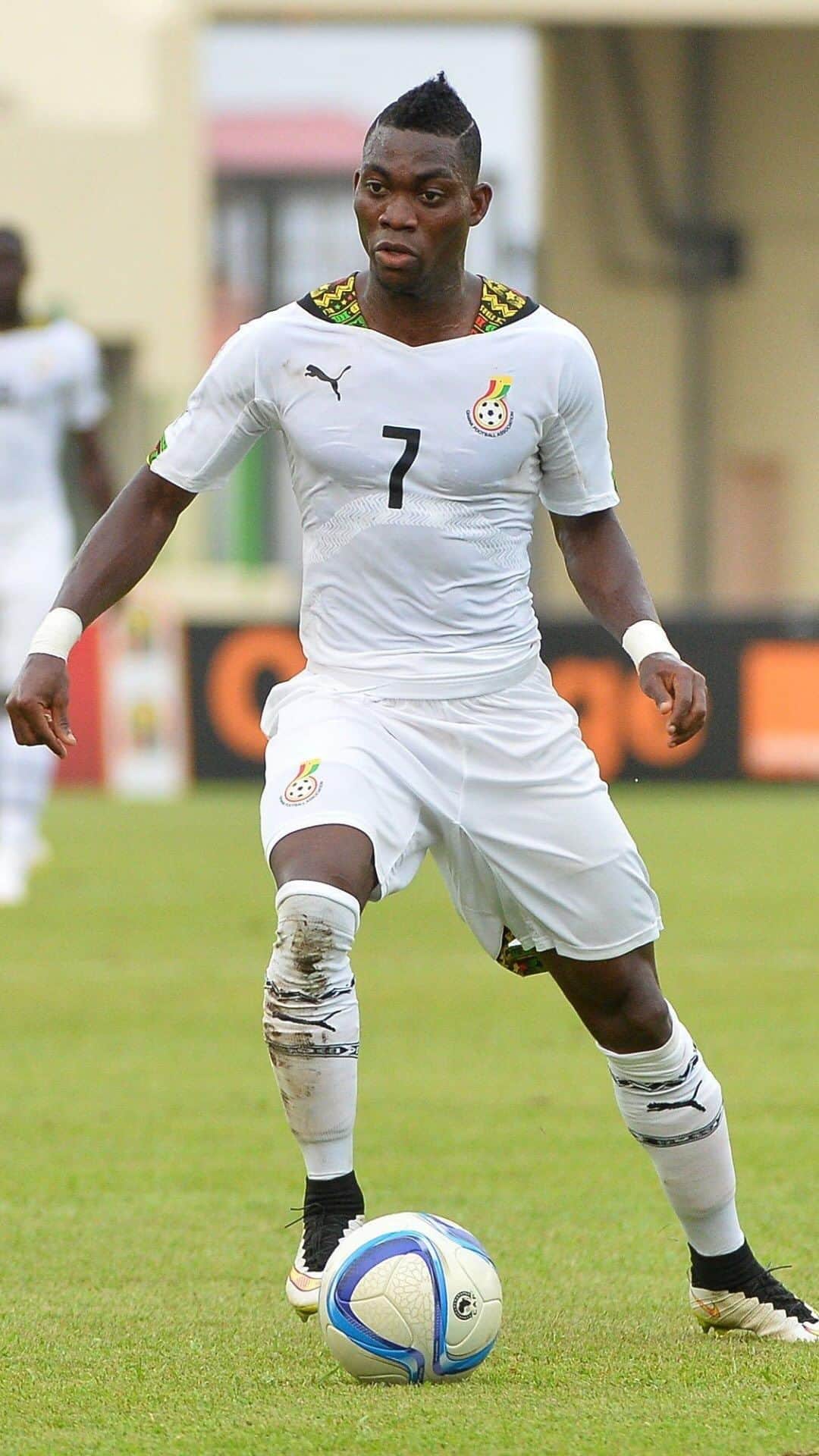 クリスティアン・アツのインスタグラム：「04’ ⚽️  61’ ⚽️   🇬🇭 Christian Atsu’s stunningbrace against Guinea in the 2015 #TotalEnergiesAFCON quarter-finals 🎯」