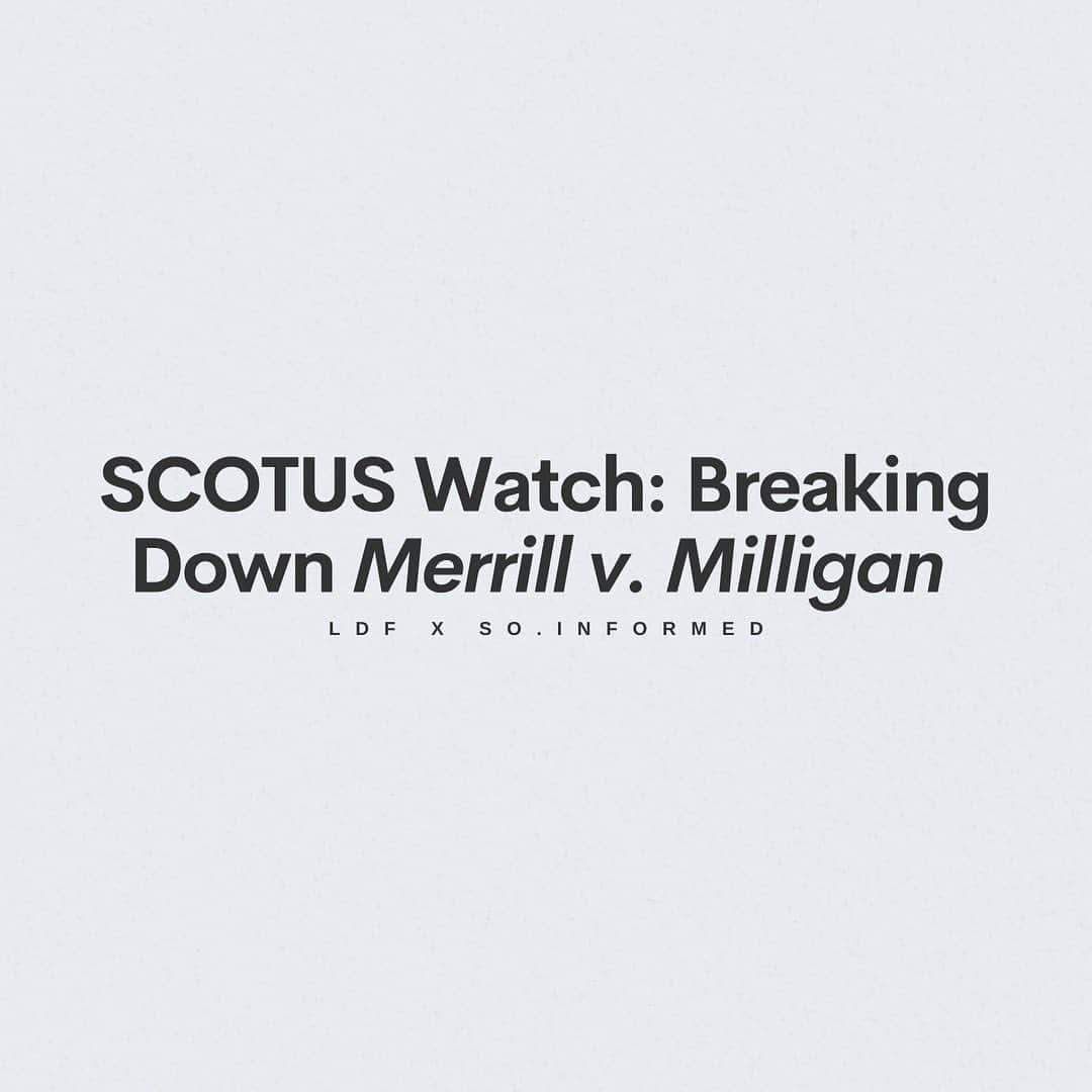 ソネクア・マーティン＝グリーンのインスタグラム：「Alright y’all. So last week, the Supreme Court heard oral arguments in Merrill v. Milligan. This case centers on discriminatory redistricting practices in Alabama, which could have a widespread effect across the US. @NAACP_LDF and @So.Informed teamed up to share more about the case, how gerrymandered redistricting can dilute the power of Black voters, and why we must protect voting rights and fight for fair maps. It’s a lot to read but please, swipe. 🖤」