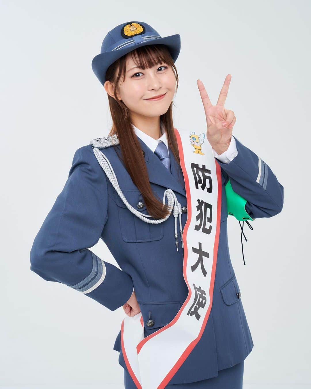 のインスタグラム：「・  この度神奈川県警察防犯大使を受嘱いたしました！  少しでも犯罪抑止のお役に立てるよう、誠心誠意務めさせていただきます！ よろしくお願い致します👮🏻✨」