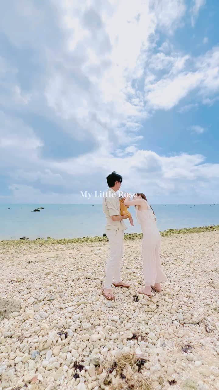 ゆいみんのインスタグラム：「あっという間に娘も4ヶ月👶🏻💕  #家族旅行 #娘ラブ」