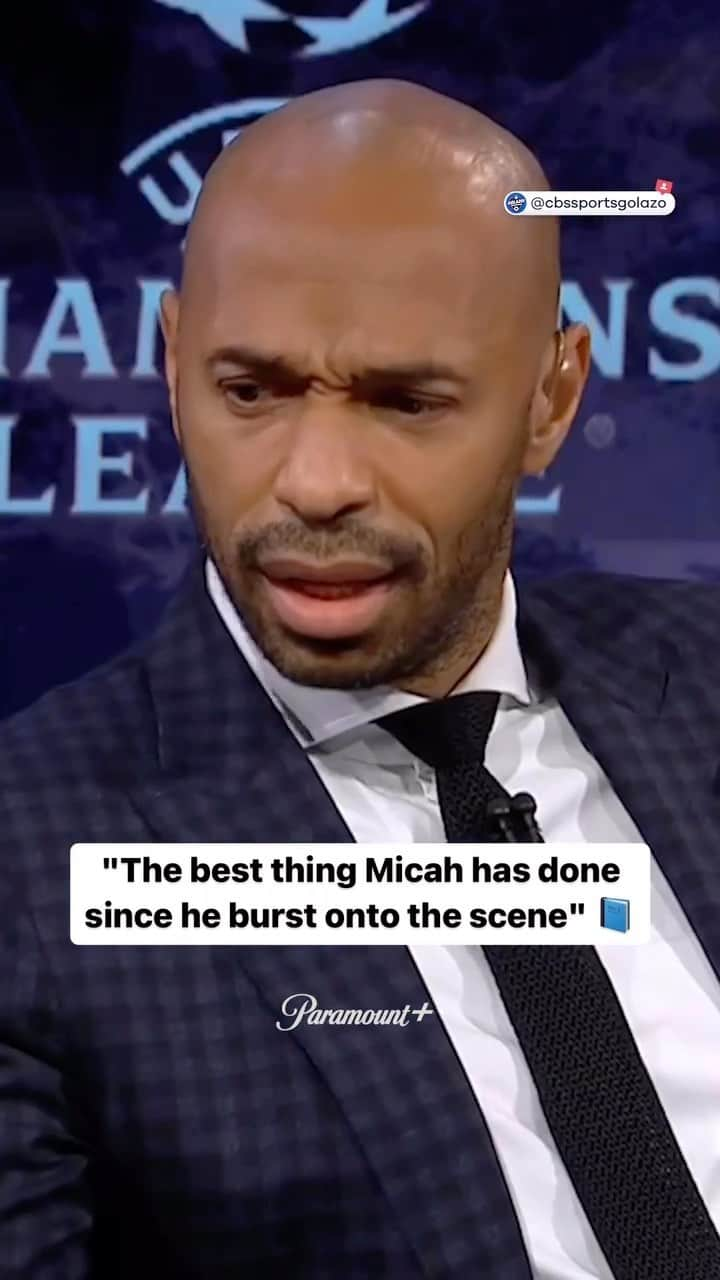 マイカ・リチャーズのインスタグラム：「Not sure Thierry was having little Meeks 15 year old haircut!!! 🤣🤣🤣  “The best thing that Micah has done since he burst onto the scene” - Roy Keane. Who am I to argue with him? 🤷🏿‍♂️  My book, ‘The Game’ is out 27th October! You can pre order, including signed copies via the link in my bio! 📖」