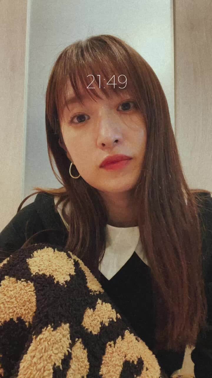 梅田彩佳のインスタグラム：「少ししたら消すよん」