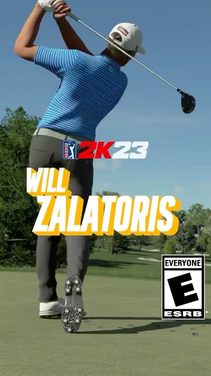 ウィル・ザラトリスのインスタグラム：「Fired up that PGA TOUR 2K23 is here! Play as me, or challenge me on some of my favorite courses! Go get your copy now! @pgatour2k #MoreGolfMoreGame」