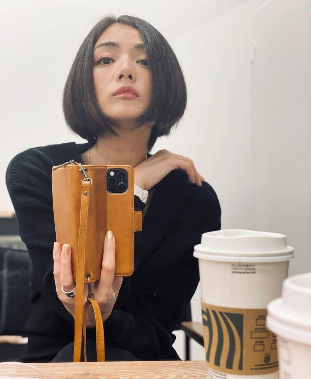 片山萌美のインスタグラム：「🪞  ミラーチェック  #fons' @fons_hair  #moemikatayama」