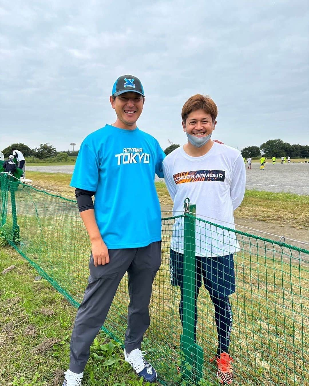 一場靖弘のインスタグラム：「楽天でチームメイトだった岩隈さんと久々の再会❗️青山東京ボーイズの創設者です✨ 色々と話せましたし、元気そうで何よりでした💪 #青山東京ボーイズ #岩隈久志 #元メジャーリーガー #一場靖弘 #ボーイズリーグ #シニアリーグ #ポニーリーグ」