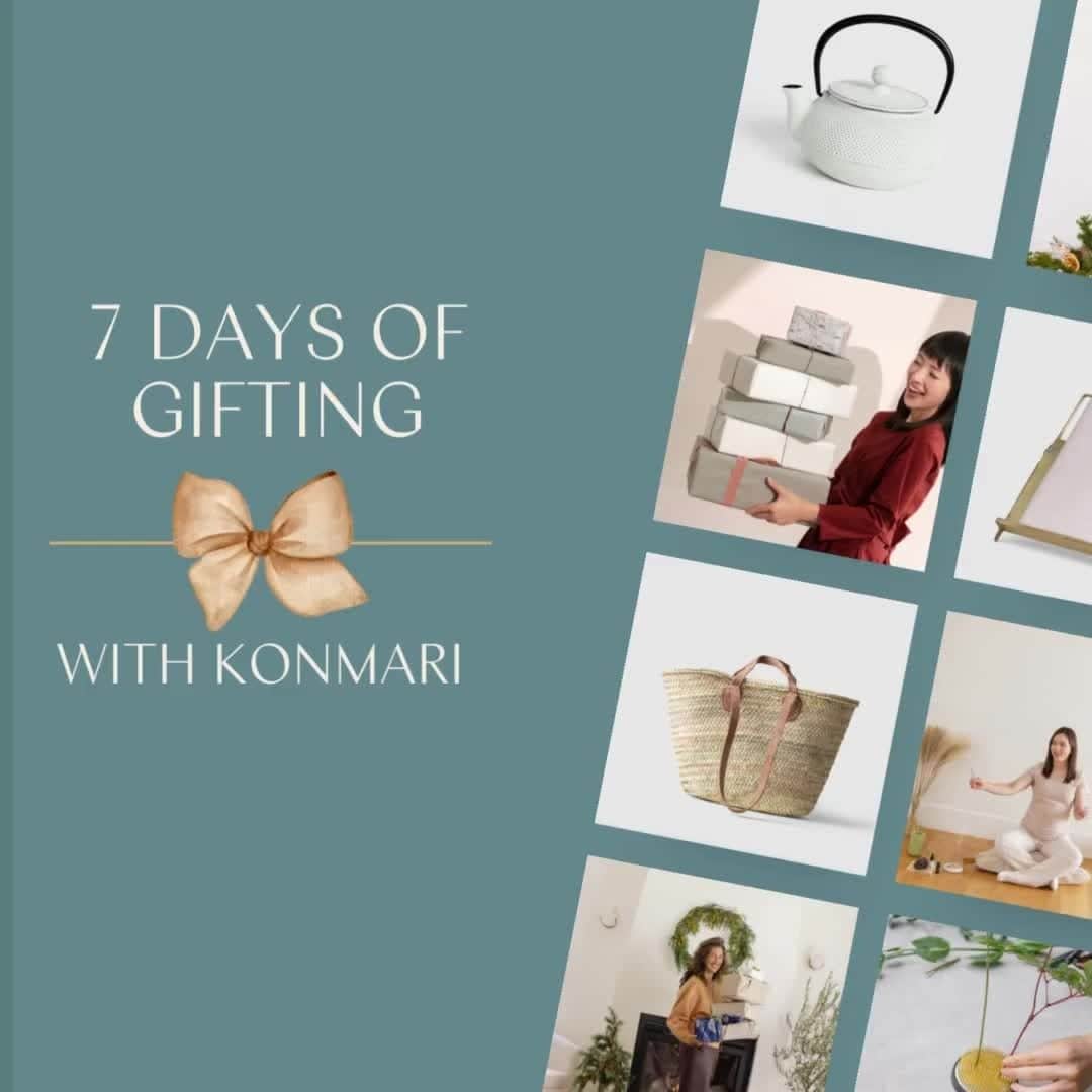 近藤麻理恵のインスタグラム：「I’m excited to share that the @konmari.co holiday gift guides are live! To celebrate, we’re gifting some of our favorite items, courses and more to our amazing community every day for the next 7 days. Each gift is designed to spark joy as we head into the holiday season, starting with today’s flash sale! Use the code FIRSTDAY to receive 15% off your entire order*.   Click the link in bio to enter The Shop at KonMari.  *Offer valid through October 16, 2022 at 11:59 pm PST.」