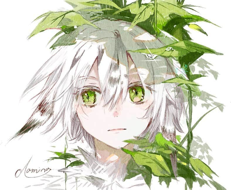 尾崎ドミノのインスタグラム：「みどり🌱  #illust #illustration #originalcharacter #photoshop_art  #イラスト #絵 #イラスト好き #オリジナルキャラクター #創作イラスト #創作キャラ #オリキャラ  #デジタル絵」