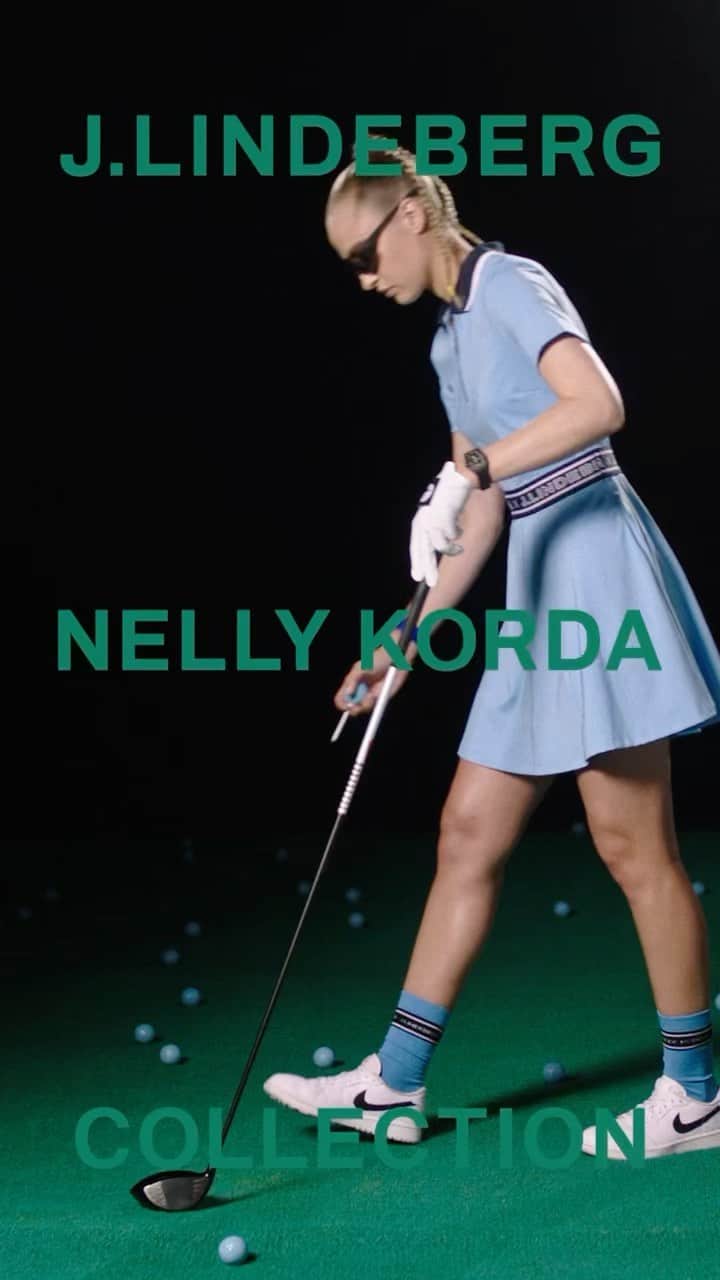 ネリー・コルダのインスタグラム：「It's time! Excited to show my debut collection: Nelly Korda x J.Lindeberg. Inspired by my personal style, it offers innovative looks that have been re-imagined and re-engineered for the course. Which look is your favorite?」