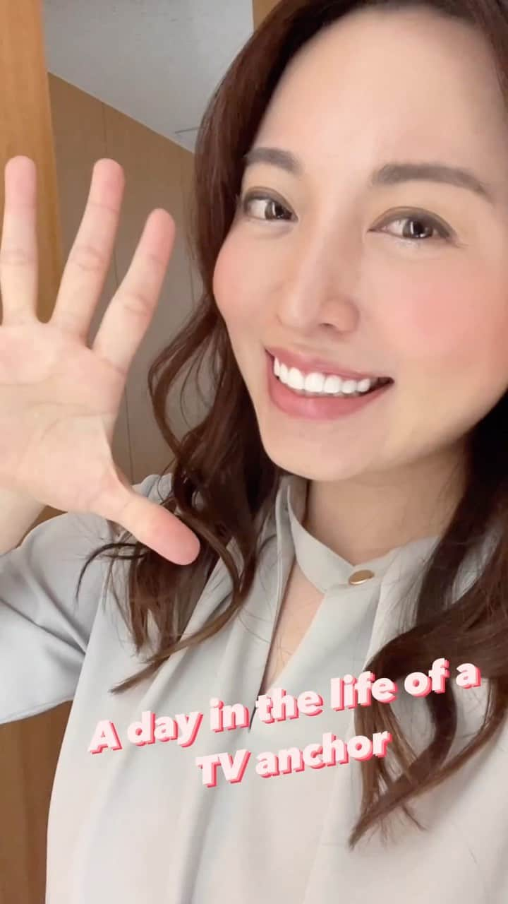 佐々木真奈美のインスタグラム：「A day in the life of a TV anchor 💁🏻‍♀️ アナウンサーとしての一日ルーティンをご紹介🙈 動画頑張って作ったけどまだまだだな…😫 #myroutine #アナウンサー #マイルーティン」