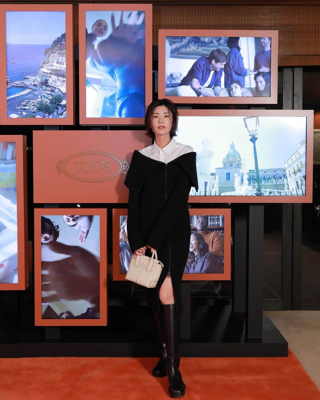 のインスタグラム：「【TOD'S】  イタリアのライフスタイルをフィーチャーした トッズのプロジェクト 「Aria D'Italia（アリア･ディタリア）」の スペシャルブック出版記念イベントに 参加させていただきました。  研ぎ澄まされ洗練された世界の中で 伝統と美に対する唯一無二の感性を発信し続ける TOD'Sの魅力に心を奪われる夜でした。  Che raffinato. È stata una serata coinvolgente.  #Tods #TodsAriadItalia #italia  hair by @chiharuboucle」