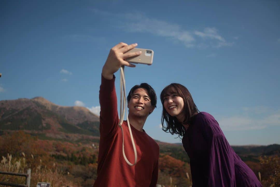 のインスタグラム：「🍁🍂⛰ #紅葉  #熊本  #阿蘇」