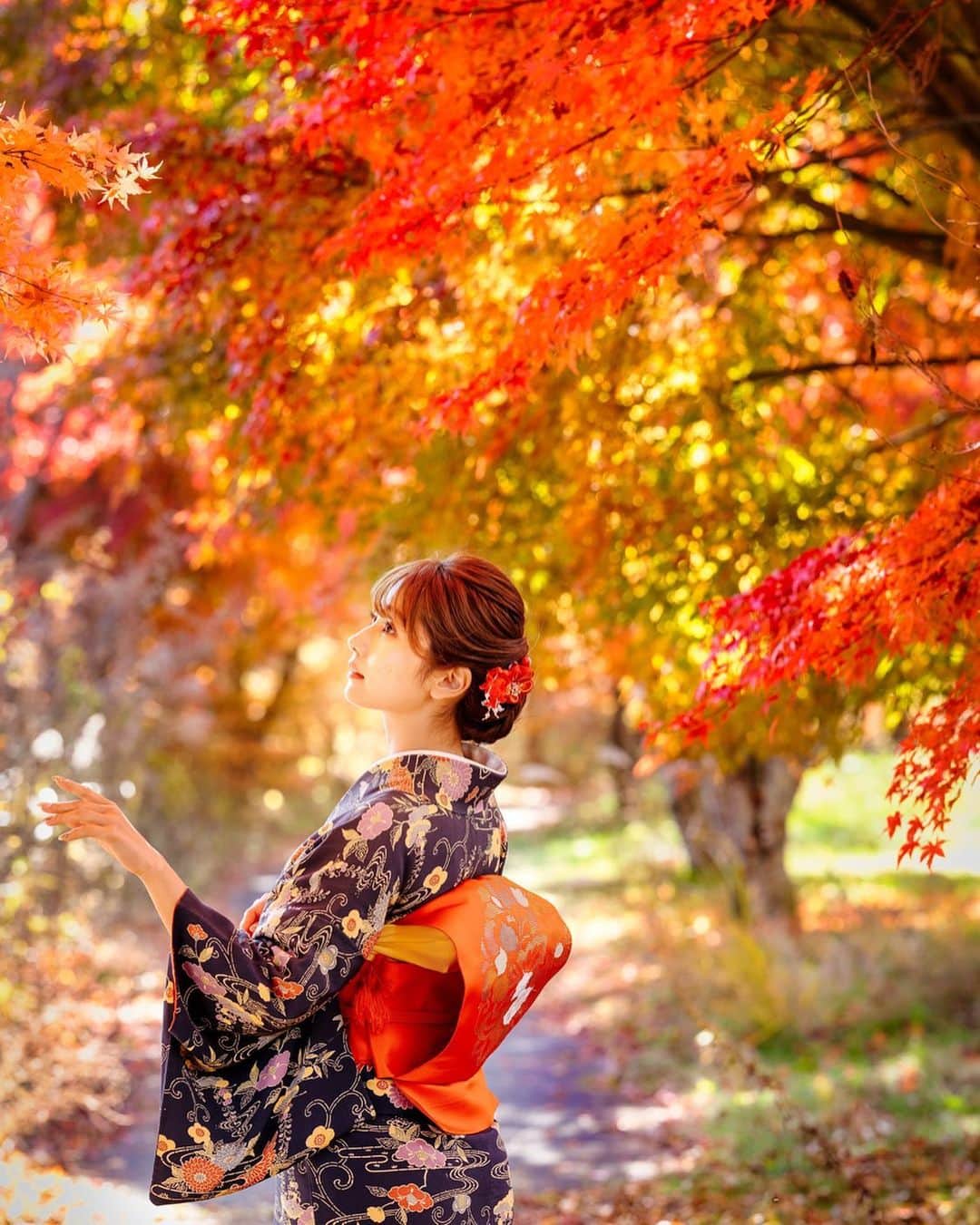 細沼紗花のインスタグラム：「秋麗🍁#紅葉」