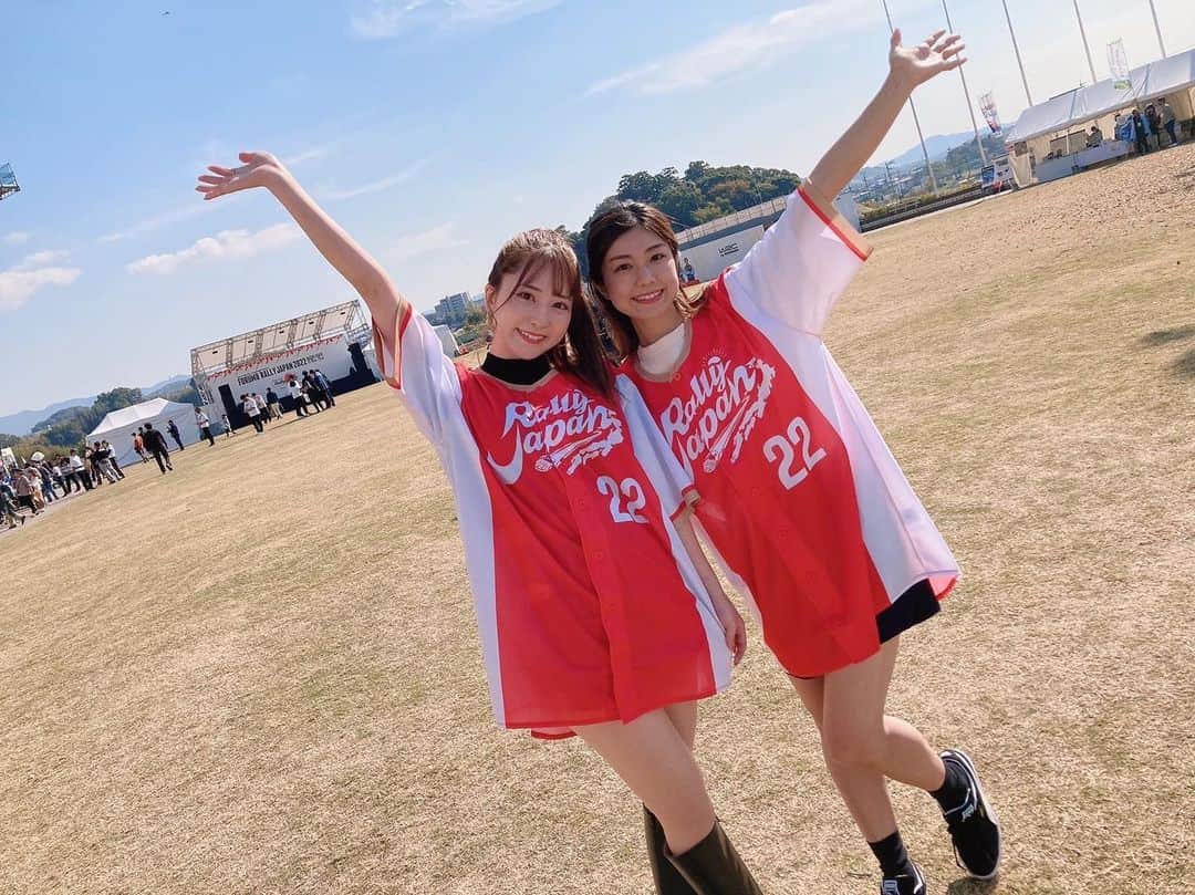 堀尾実咲のインスタグラム：「FORUM8 Rally Japan 2022 Day2終了しました☺️✨  明日も引き続き ゆきちゃんと一緒に会場にて 見どころやおすすめスポットなど発信していこうと思います✊✨  #rallyjapan #ラリージャパン」
