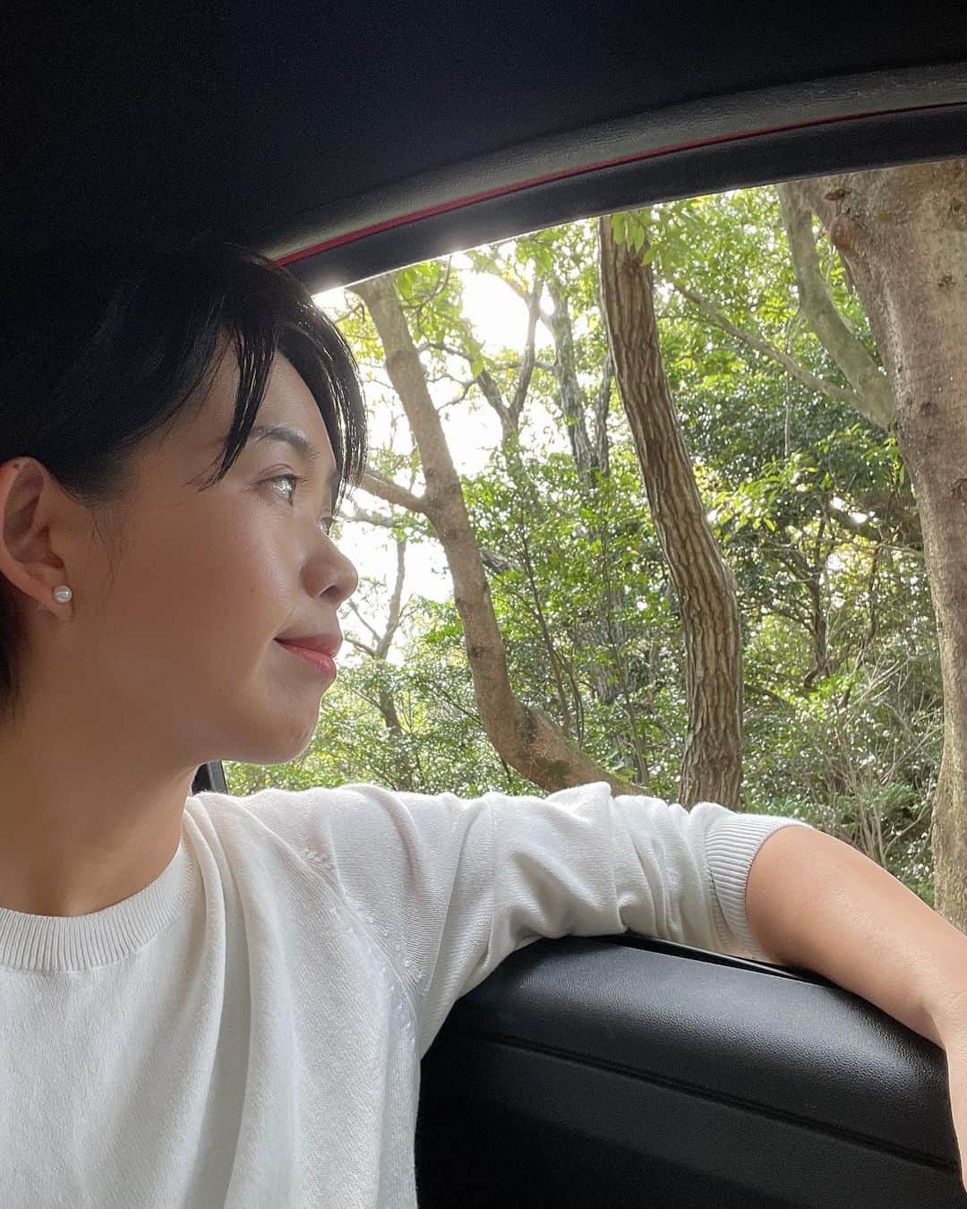 のインスタグラム：「秋　でもあったかくて、半袖でもいけそう！  #アバルト #庭」