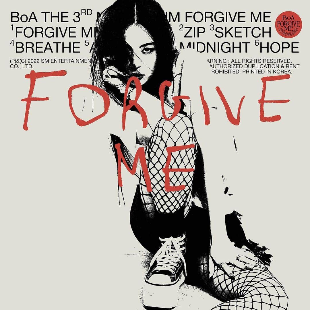 BoAのインスタグラム：「FORGIVE ME」