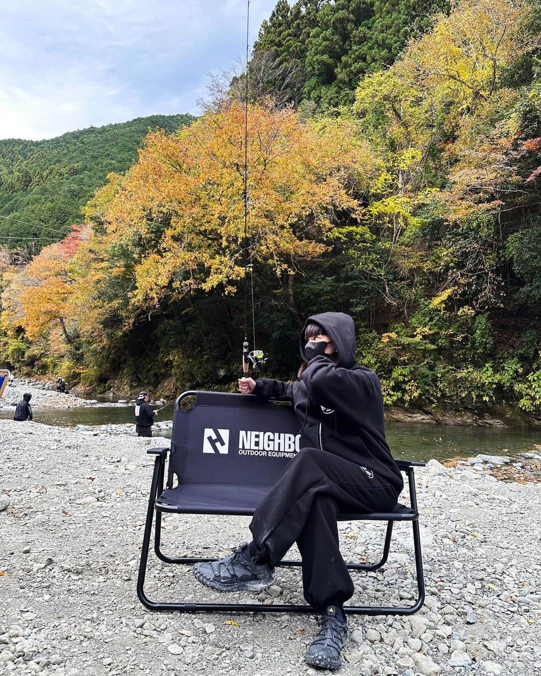 のインスタグラム：「初心者🤭🔰🎣🤪 #態度は一丁前」