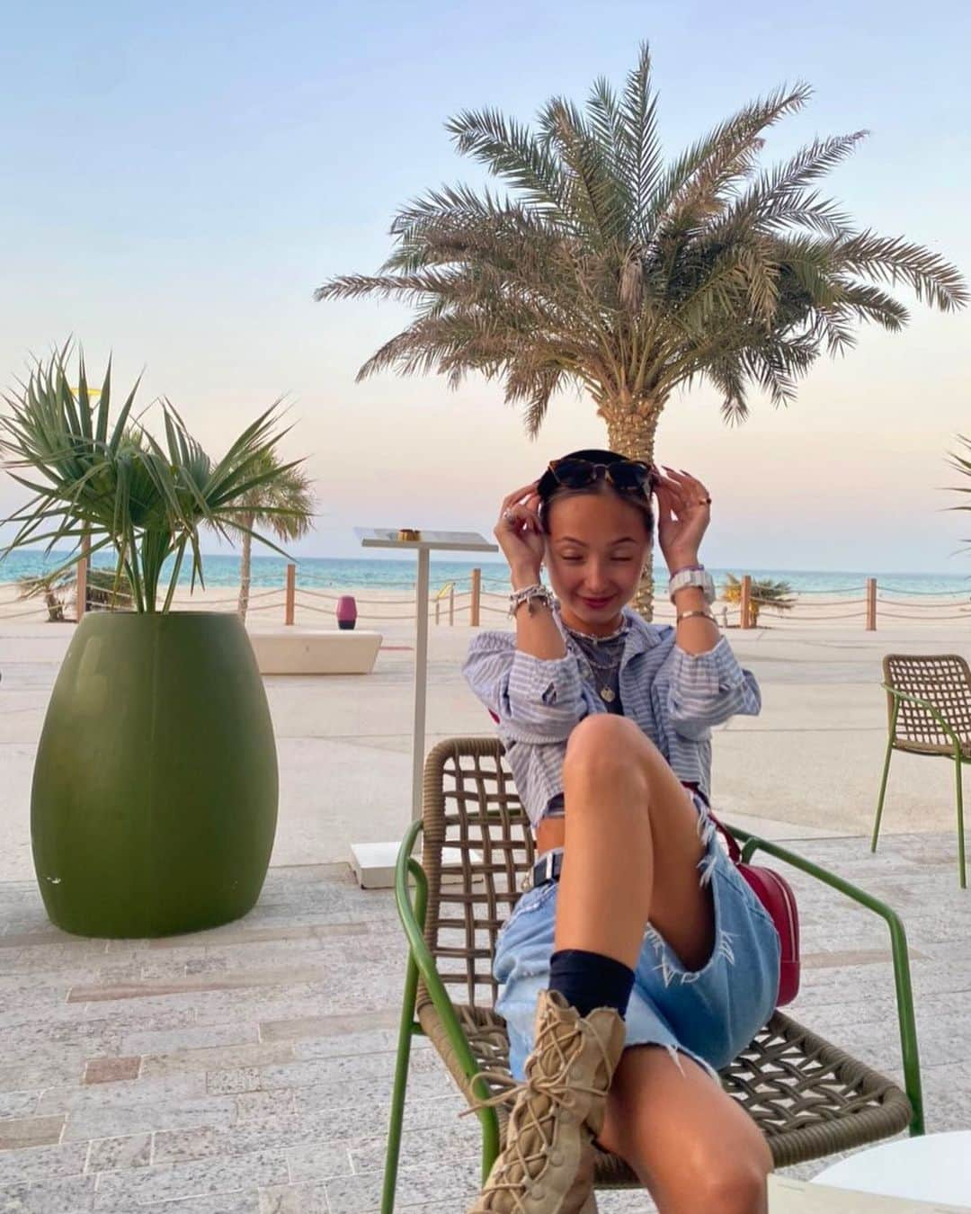 倉沢桂奈（Kayna）さんのインスタグラム写真 - (倉沢桂奈（Kayna）Instagram)「delicious abu dhabi sunset🌈」11月13日 18時56分 - k_ayna