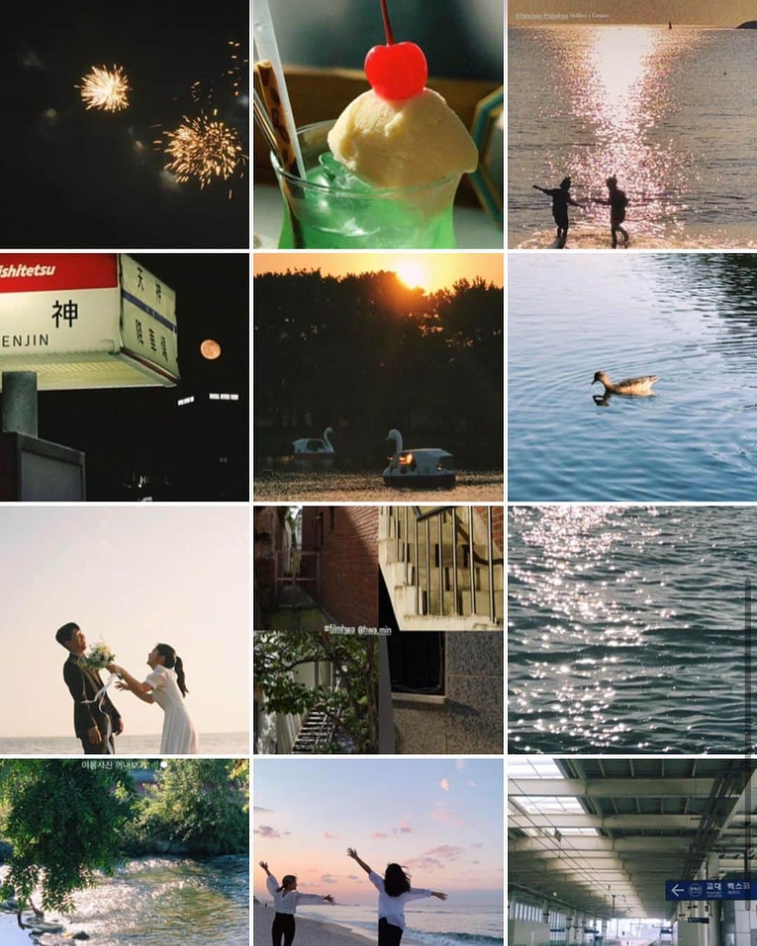 ソン・ファミンのインスタグラム：「#FILMHWA 후기 사진들 🍏 멋지지 않나요 사진 잘 찍는 분들이 엄청 많으셔서 놀랐어요😧  마지막 두장은 전,후 후기인데 이펙트 효과도 같이 넣어주셨어요!  이펙트 효과를 추가하면 더욱 필름사진 같으니,이것저것 만져보며 보정하는걸 추천합니다📸  매달 새로운 필터가 업데이트됩니다!   사용하게 쉽게, 어떻게 찍어야하는지 어떤 필터로 얼만큼 보정 해야하는지 자주 알려드리도록 할게요🫶!  그러니 마음처럼 보정이 안된다고 낙심은 절대 하지말아요 🥺  저도 디엠 후기들을 다 보고 싶지만, 누락되는 경우가 많아서 #filmhwa 를 해시태그 걸어 올려주시면 다 확인하도록 할게요••🍏  *모든 건의사항은 @filmhwa 이메일로 주시면 빠르게 확인가능합니다!」