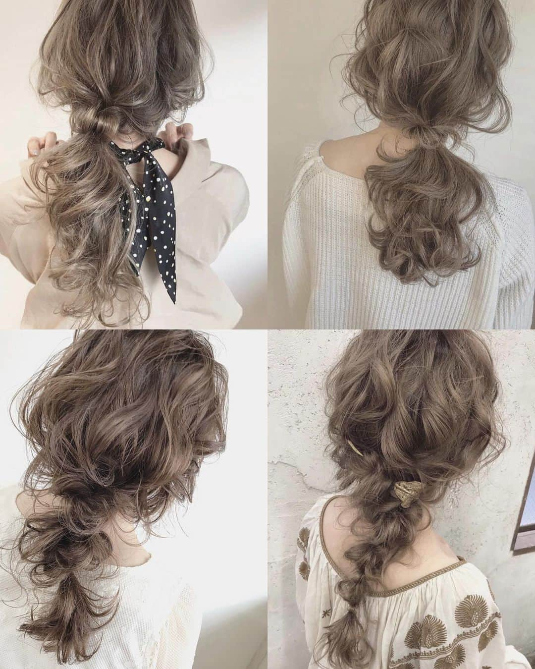 SHOTAのインスタグラム：「🍠☃️ ＊ ＊  #ヘアアレンジ#ヘアスタイル#ヘアカラー#ブリーチ#外国人風#グレージュ#ヘアメイク#ブライダル#cluel#外国人風カラー #hairmake#haircolor#hairstyle#いいね返し #静岡美容院 #編みおろし#静岡#静岡市#ヘアメイク #hairarrange#結婚式ヘア#編みおろし#あみおろし#静岡美容院#hair#ポニーテール#Gisele#お呼ばれヘア#arrange#ハイライト#静岡美容室」