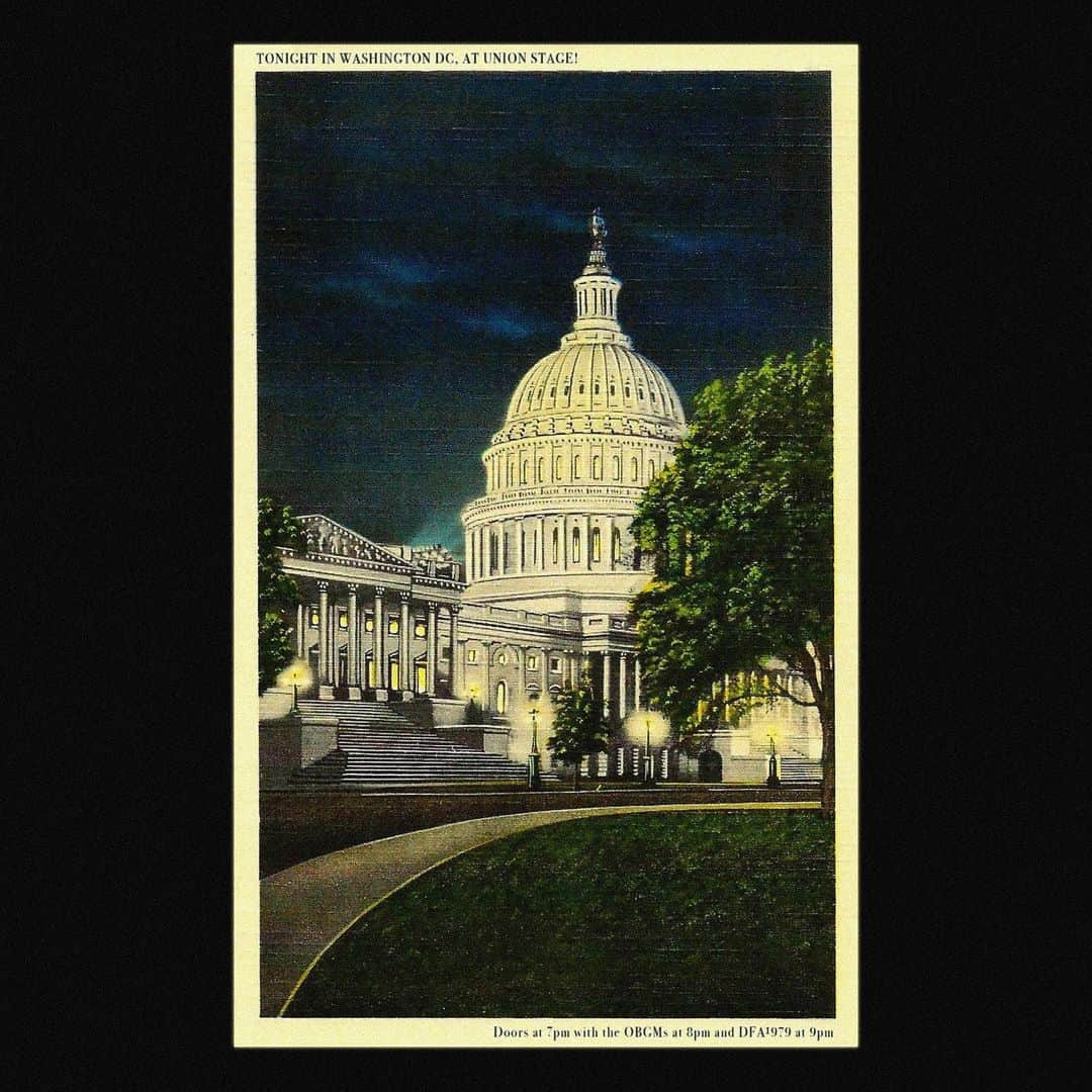 のインスタグラム：「TONIGHT! DC! @unionstage 7 @theobgms 8 @dfa1979 9」