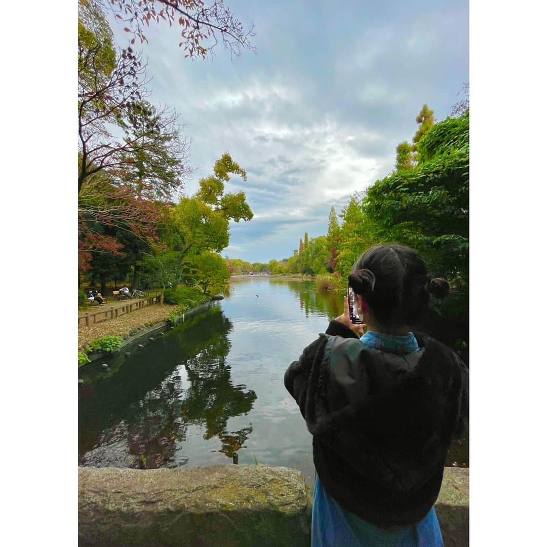 松木星良さんのインスタグラム写真 - (松木星良Instagram)「わしの後ろ姿がベビでかわいい、携帯はL字で持つタイプなんだね👆  #井の頭公園」11月14日 18時38分 - seiraet