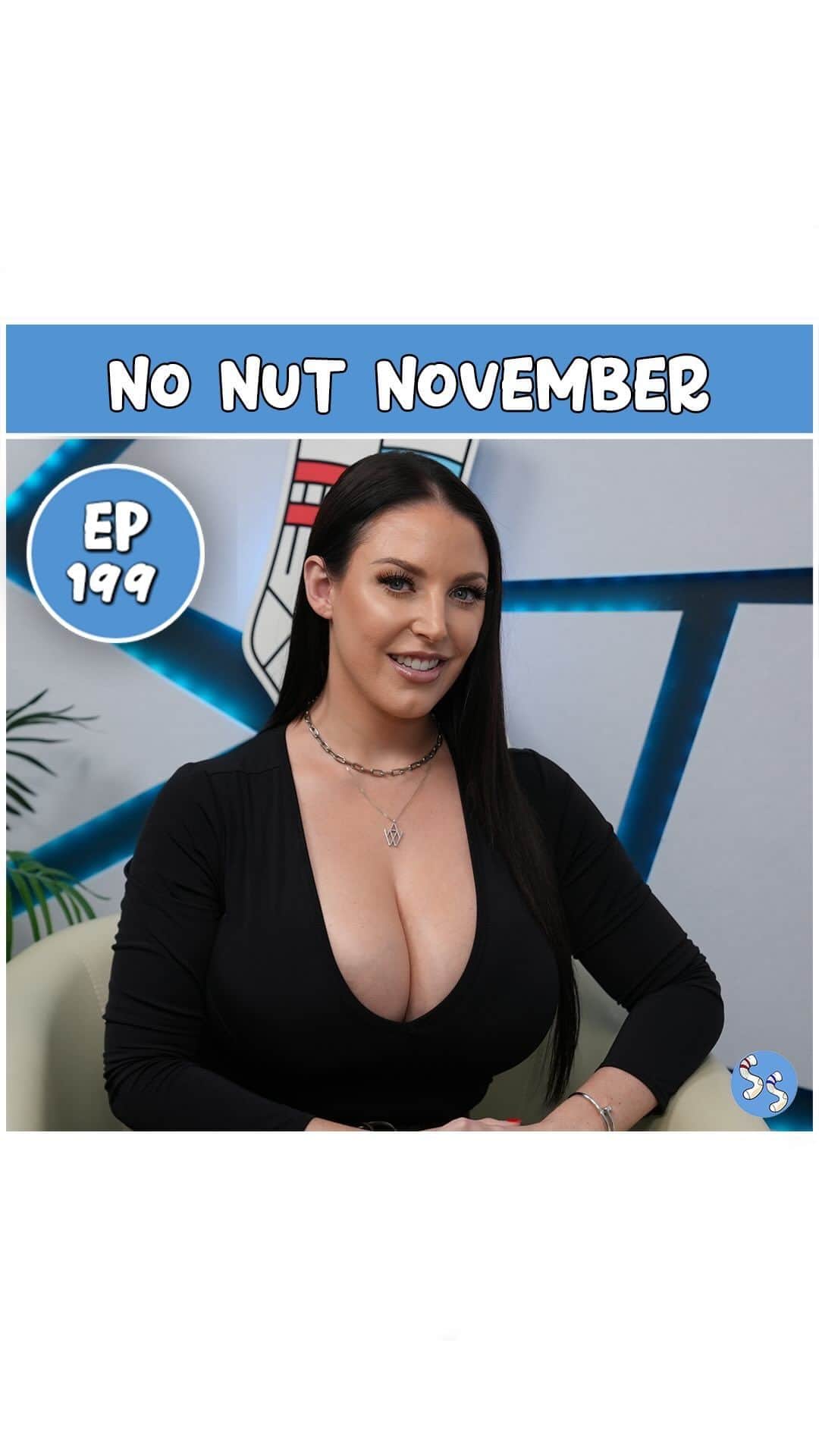 Brazzersのインスタグラム：「@theangelawhite no nut November challenge #stiffsockspod」