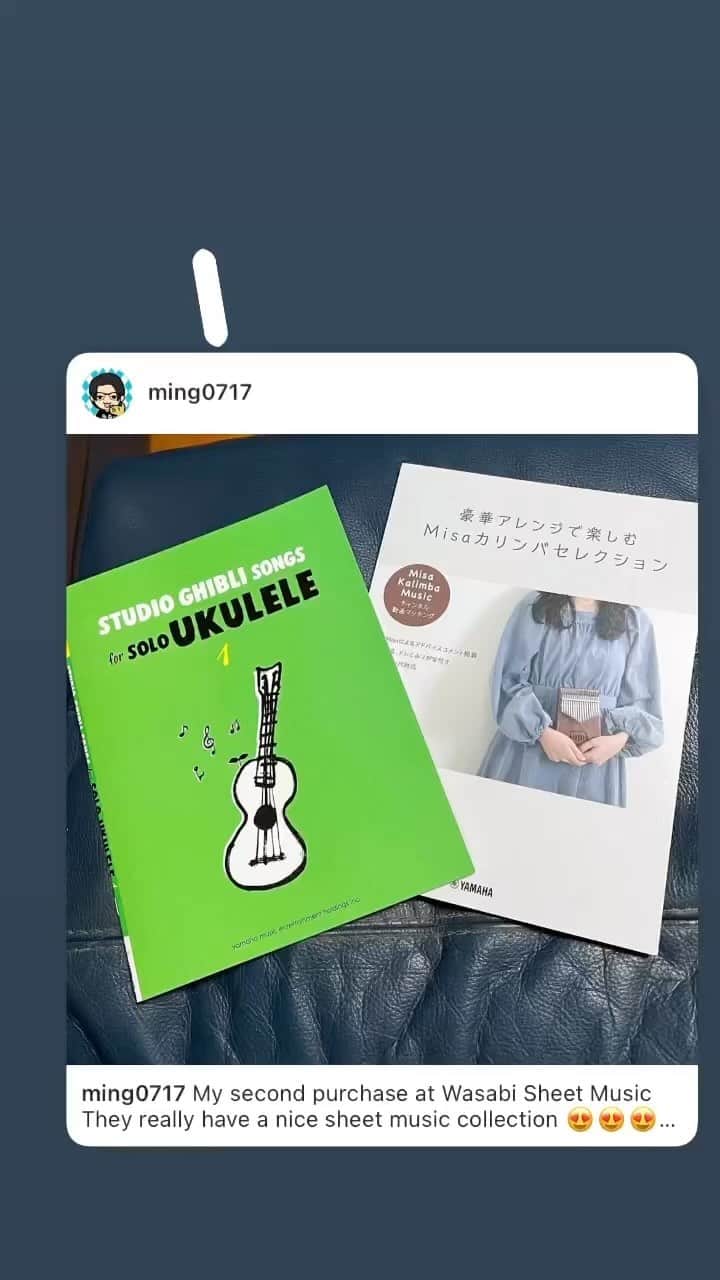 Wasabi Sheet Musicのインスタグラム：「Thank you! @ming0717」