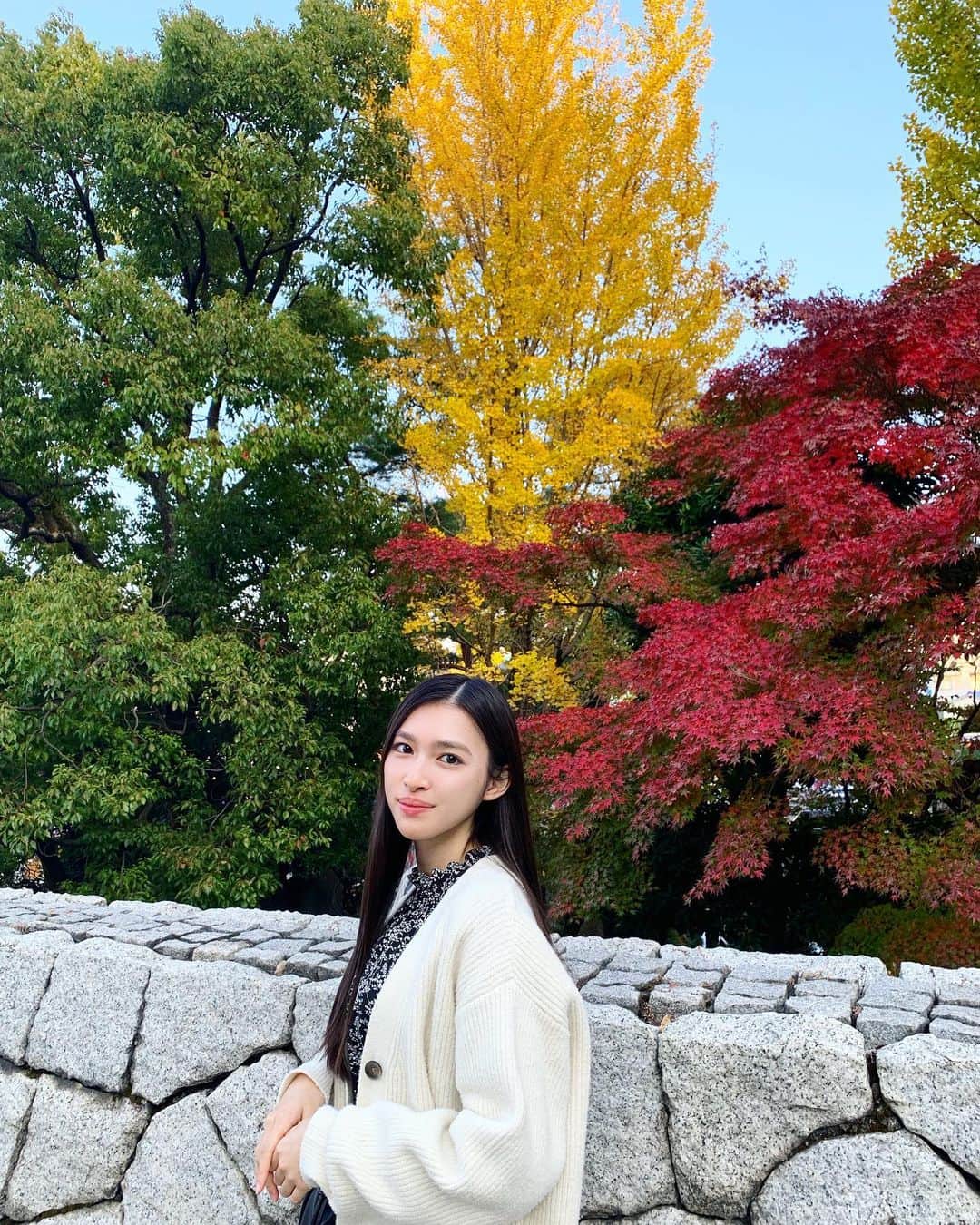 長見玲亜のインスタグラム：「🚥…？？🍁…？？」