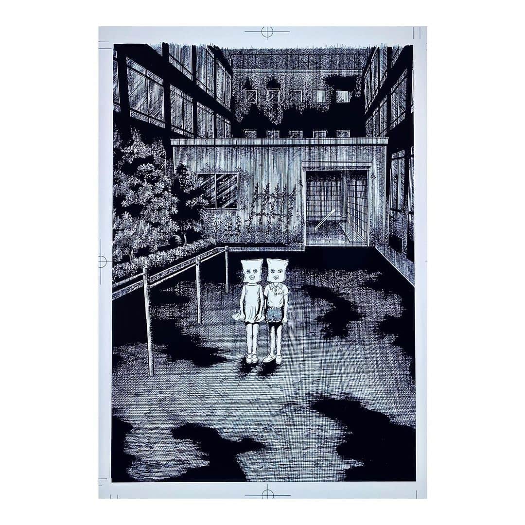 壺坂恵のインスタグラム：「ZOKU-SHINGO  観れて最高の気分です  #zokushingo  #わたしは真悟  #楳図かずお大美術展  #楳図かずお」