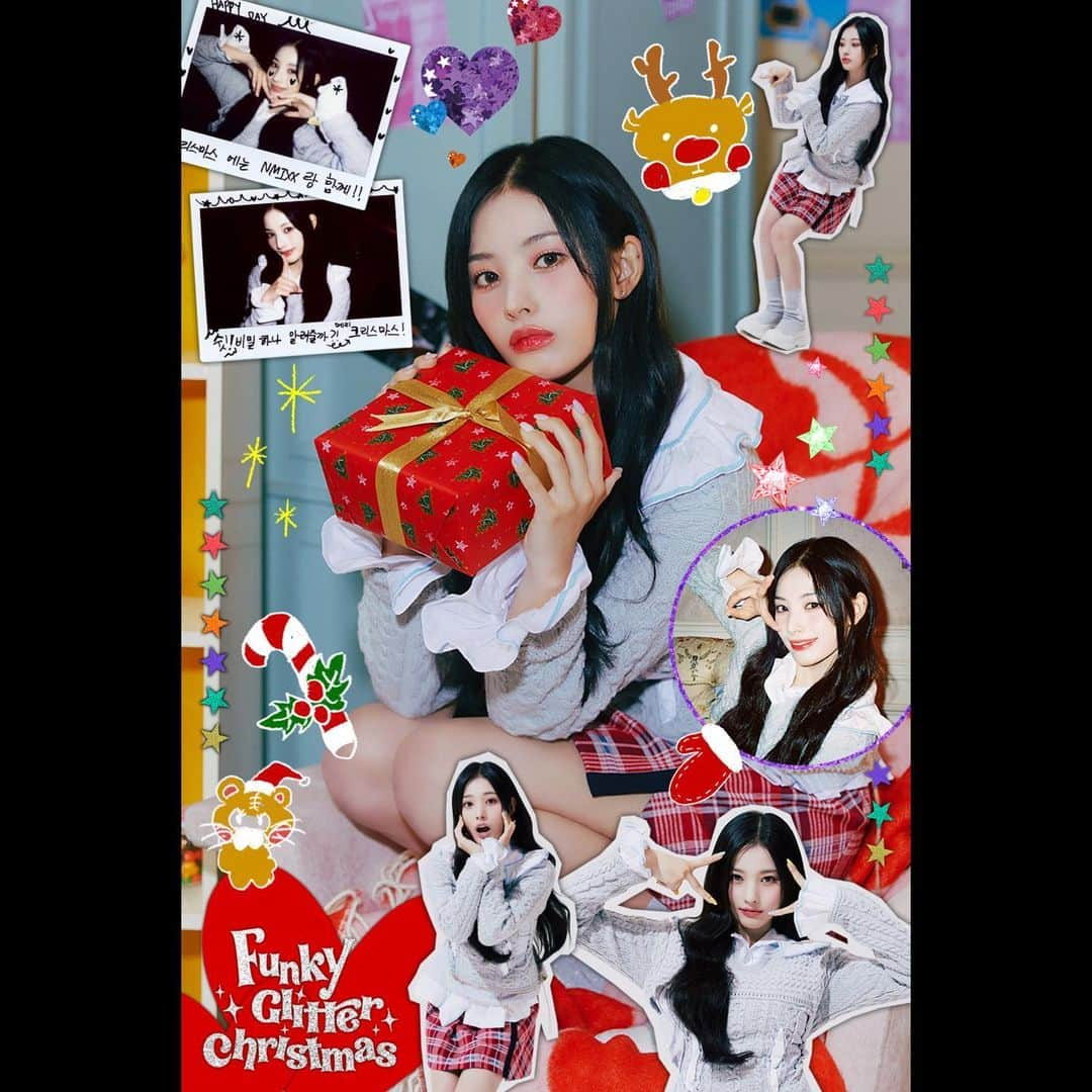 NMIXXさんのインスタグラム写真 - (NMIXXInstagram)「NMIXX 1st INTERMIXXION SINGLE <Funky Glitter Christmas>  Concept Photo 1 #지니 #JINNI  2022.11.23 6:00PM (KST) 2022.11.23 4:00AM (EST)  #NMIXX #엔믹스 #Funky_Glitter_Christmas」11月15日 0時07分 - nmixx_official