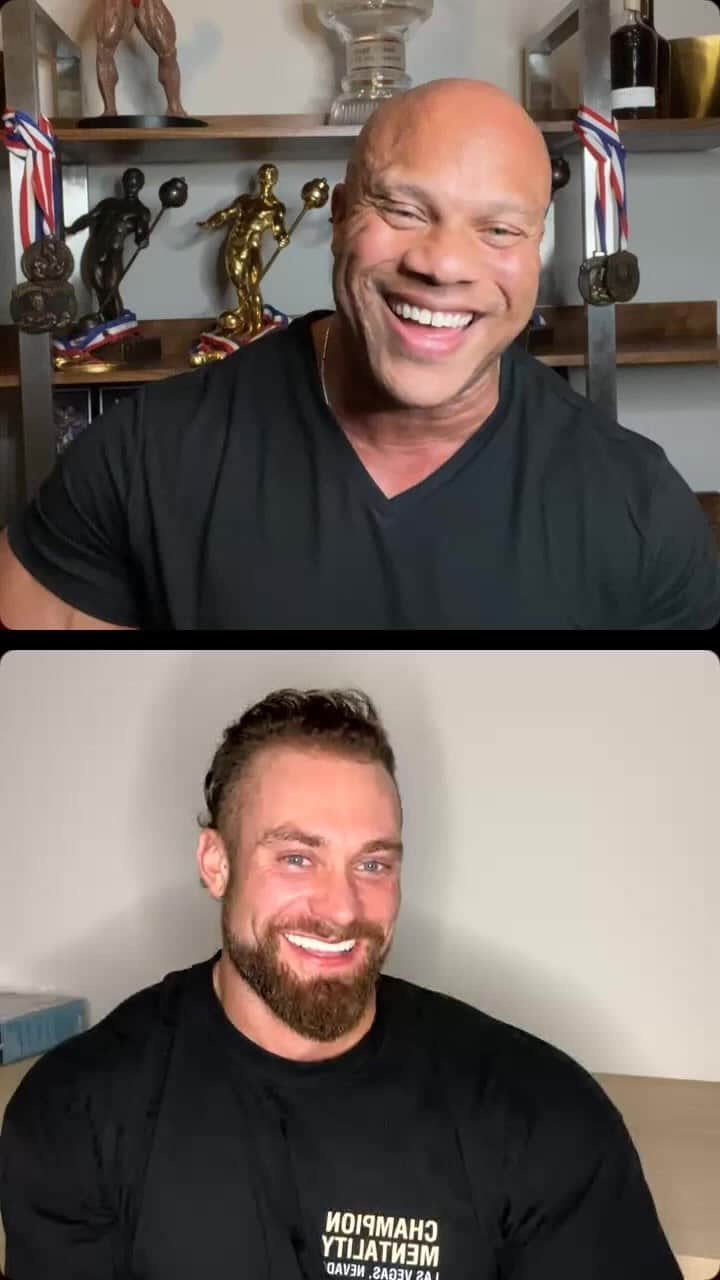 Phil Heathのインスタグラム：「7x Mr. Olympia @philheath and 3x Mr. Olympia Classic Physique @cbum Talk about prep, mental fortitude, the pressure of winning and life.」